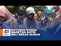 Magetan - Ratusan Warga Magetan Antri Beli Beras Murah