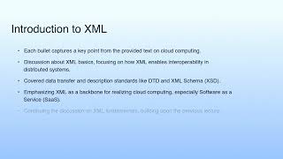 Introduction to XML | Cloud Computing XML Basics II