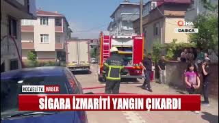 SİGARA İZMARİTİ YANGIN ÇIKARDI