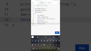 C Program to Reverse a string | Reverse a string |c Programming tutorial #short #coding