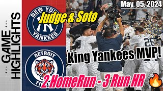 Yankees vs Tigers [TODAY] Highlights | 2 HomeRun - 3 Run HR [Juan Soto & Judge] King Yankees MVP!