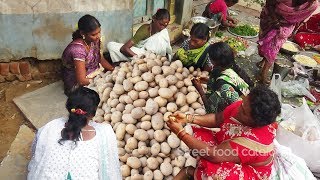 Amazing Cooking Spicy Potato Masala Fry (Aloo Fry) Prepared 1000 People Hindu Function | streetfood