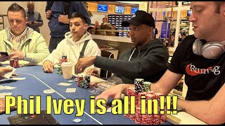 Phil Ivey Jams On Me And I Call! Winner Of All In Makes QUADS!! Must See! Poker Vlog Ep 238