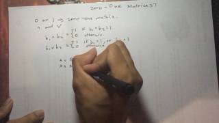 Zero One matrix