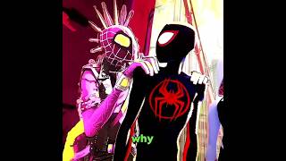 Why does Hobie Turns PINK with Miles in SPIDER-MAN: ACROSS THE SPIDER-VERSE Theo