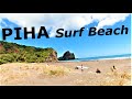 P i h a   Surf beach, Auckland New Zealand 4K