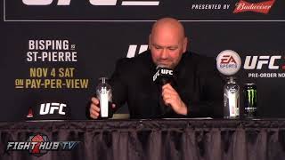 DANA WHITE 'S FULL POST FIGHT PRESS CONFERENCE - UFC 217 BISPING VS. ST-PIERRE