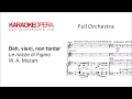 Karaoke Opera: Deh, vieni, non Tardar - Le Nozze di Figaro(Mozart) Orchestra only with printed music