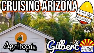 Agritopia Gilbert Cruising Arizona ( Hidden Golden Egg Hunt ) Scenic Bike Tour in HD