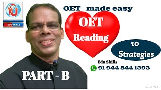 Edu Skills: Reading Part - B Reading Made Easy: Fall Love with OET