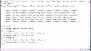 YouTube - Python Programming Tutorial - 13 - Slicing Lists.flv