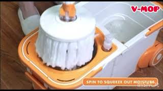 V-MOP Premium Double Bucket Spin Mop Video