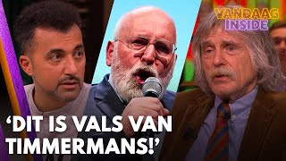 Johan en Eus zien 'melodramatische' speech Frans Timmermans: 'Dit is vals!' | VANDAAG INSIDE