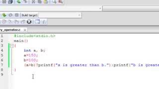 C Programming Tutorial - 33: Ternary Operator