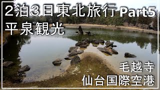 【２泊３日東北旅行】Part5.3日目世界遺産「平泉」観光（後編）毛越寺（もうつうじ）／仙台国際空港／一関で人気のお蕎麦屋さん「青葉 直利庵 」［Vlog］【平泉】peachに乗って新千歳空港へ