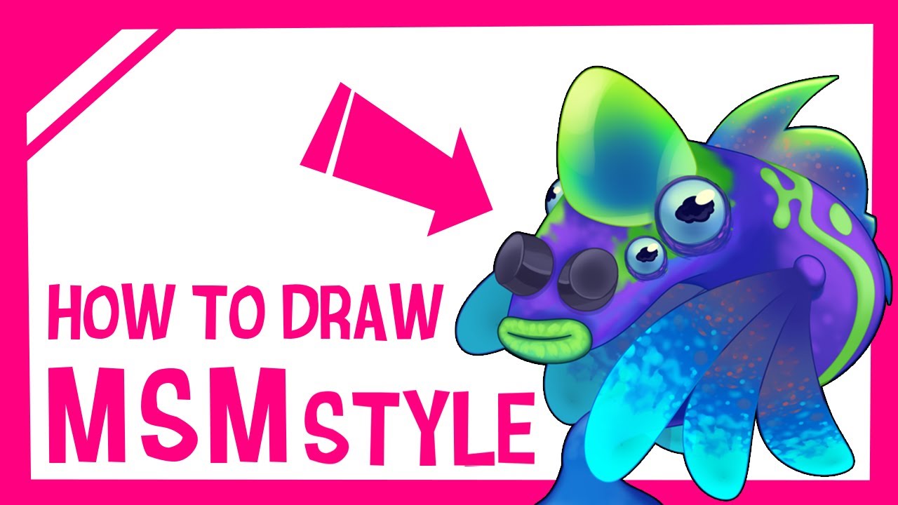 How To Draw In The Style Of My Singing Monsters? Tutorial (OLD) - YouTube