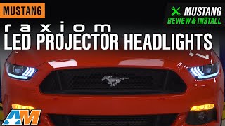 2015-2017 Mustang Raxiom LED Projector Headlights Review \u0026 Install