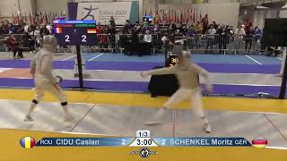 European Championships 2023 CMS - L8 - Casian Cidu ROU v Moritz Schenkel GER