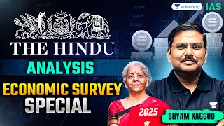 The Hindu Newspaper Analysis LIVE | 1st February | Economy Survey Speacial | Shyam Kaggod