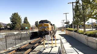 Railfanning at Downtown Burbank Airport North 4K FT: Metrolink,and Union Pacific on 11/16/24