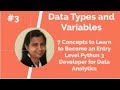 Python 3 Data Types, Variables and Arithmetic Operators #3