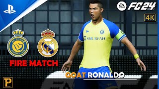EA SPORTS FC 24 - Real Madrid vs Al Nassr Ft. Ronaldo, Full Match | PS4™ Gameplay [4K60]