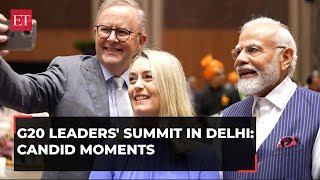 Some Candid moments of the G20 Leaders' Summit in Delhi; Watch Visuals