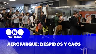 AEROPARQUE: DESPIDOS y CAOS - Telefe Noticias