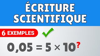 ÉCRITURE SCIENTIFIQUE ✅ Exemples faciles | Mathématiques