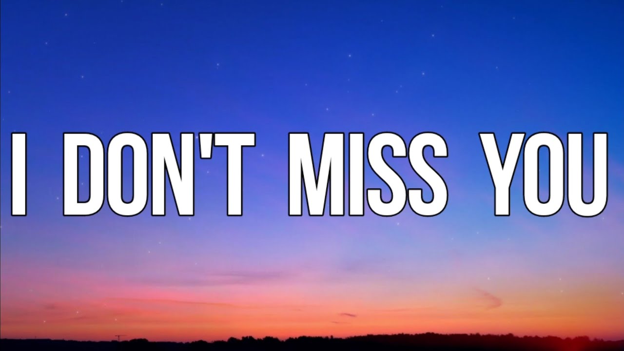 JP Saxe - I Don't Miss You (Lyrics) - YouTube