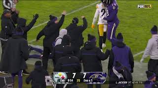 Justice Hill VERY SCARY Hit vs Steelers