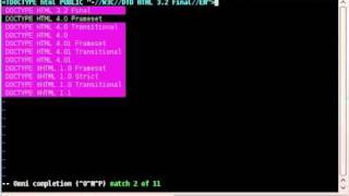 How to auto-complete HTML code in Vim