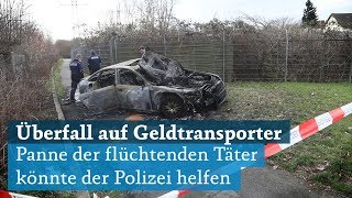 Flughafen Köln-Bonn: Überfall auf Geldtransporter - Tätern unterlief Panne auf der Flucht