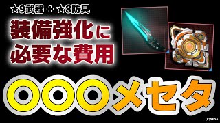 【強化費用】現環境で装備強化にかかる費用ってどのくらい？【PSO2NGS】