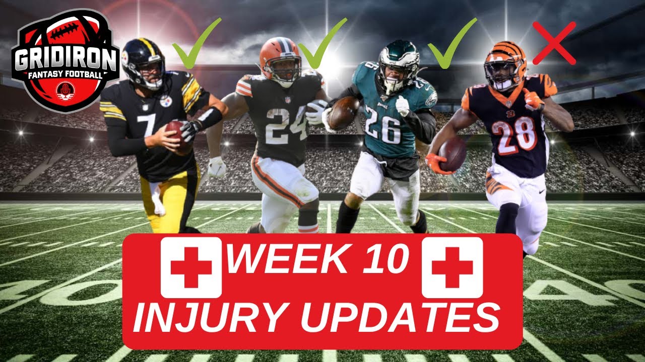 Week 10 Injury Updates - Fantasy Football 2020 - YouTube