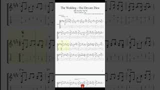 Easy Version for one Guitar 'The Wedding   Oui Devant Dieu' with Guitar Tutorial FREE TABs