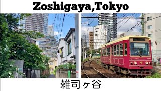 Tokyo Train \u0026 Walk # 17 Zoshigaya / 雑司ヶ谷 : Old Neighborhood \u0026 Toden Arakawa Line / 昔ながらの住宅街＆都電荒川線