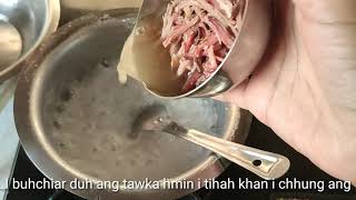 Bawngsa rep bawl dan (Mizo dish)