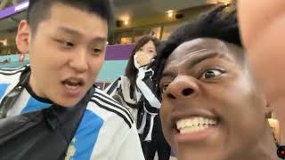 speed being racist 😶 and says 'konichiwaa' to a chinese Argentina fan😂