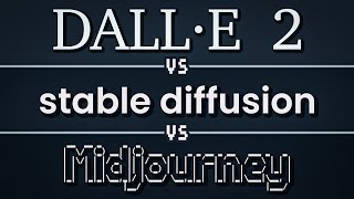 DALLE-2 vs Stable Diffusion vs Midjourney