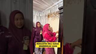 tradisi pernikahan unik ketika pengantin pria mau masuk ke kamar ‼️‼️ #tradisi #unik #nikah #manten