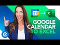 How to Connect Google Calendar to Excel in 2 minutes 🗓️