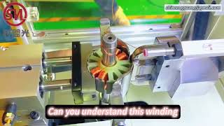 Is this how the automatic fly-fork winder wound the stator? What a lesson!