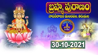 బ్రహ్మ పురాణం || Brahma Puranam || 30-10-2021 || SVBC TTD