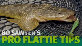 How to Catch Flathead on Soft Plastics - Fishing with Bo Sawyer - Tips & Techniques