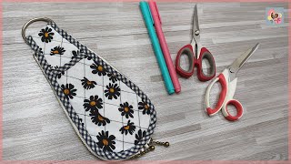 DIY Scissors Cover | 可爱剪刀保护套 | Scissors Pouch | 剪刀套