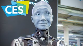 Ameca The Most Advanced Humanoid Robot Yet Will BLOW YOUR MIND! 🤯 (CES 2022) | Raymond Strazdas