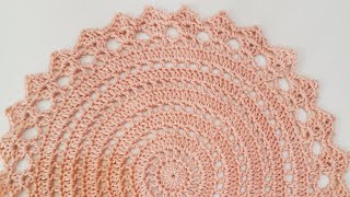 مفرش دائري بالكروشيه |قناة كروشيه لودي Crochet Lody