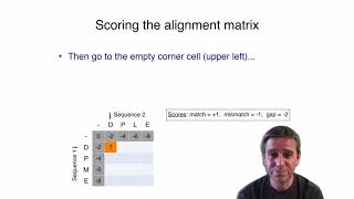 2.3 Dynamic programing, global alignment