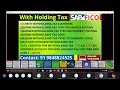 tds withholding tax implementation in sap fico withholding tax configuration in telugu